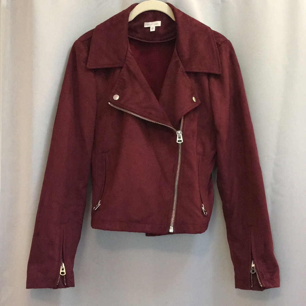 Silence + Noise Suede Moto Jacket